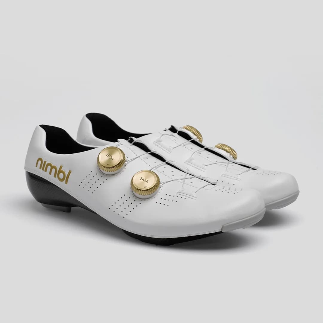 Nimbl Ultimate Exceed – Wielrenschoenen – Wit/Goud 2026 miniatuur 2