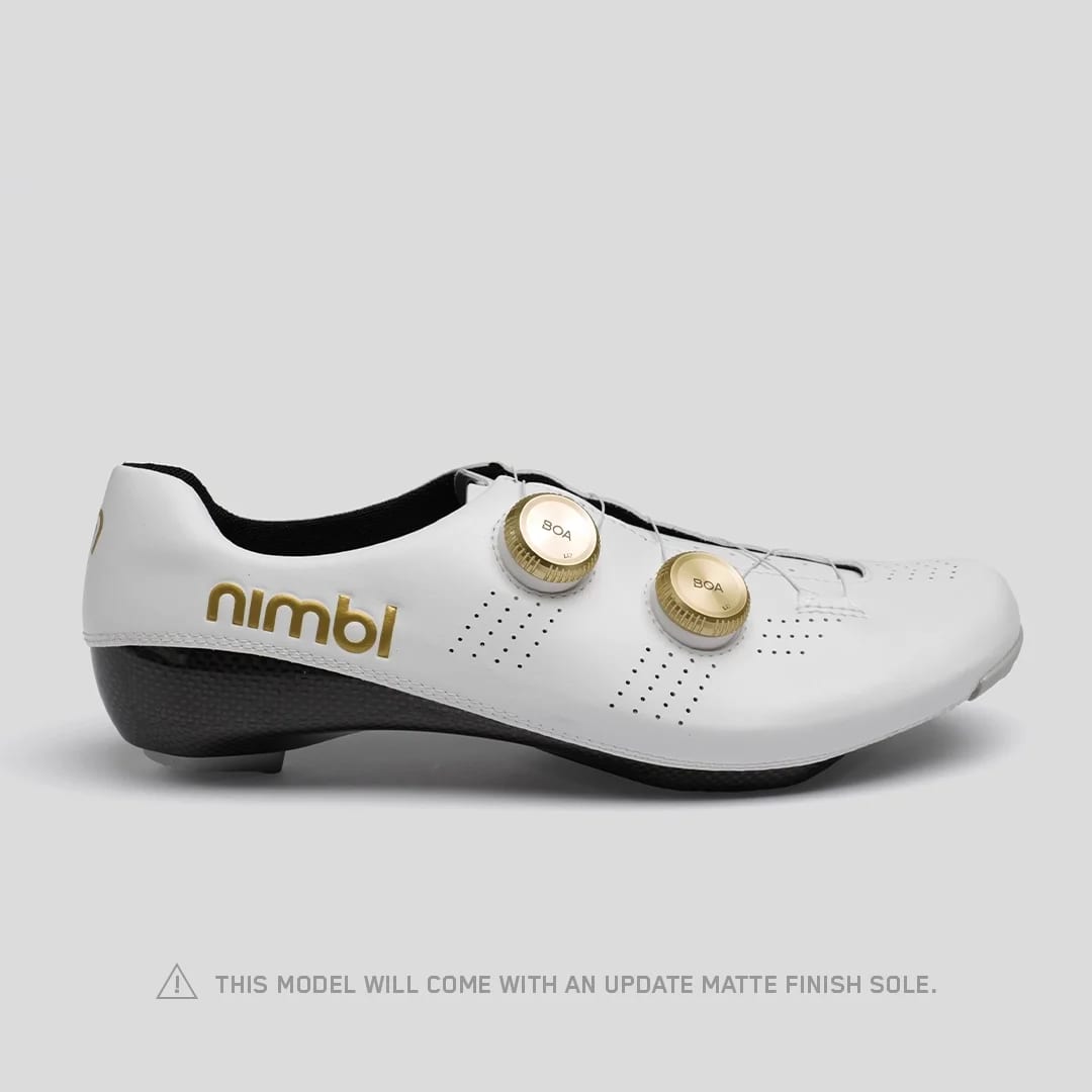 Nimbl Ultimate Exceed – Wielrenschoenen – Wit/Goud 2026