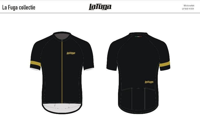LaFuga – Fietsshirt – Zwart/Goud – Aero